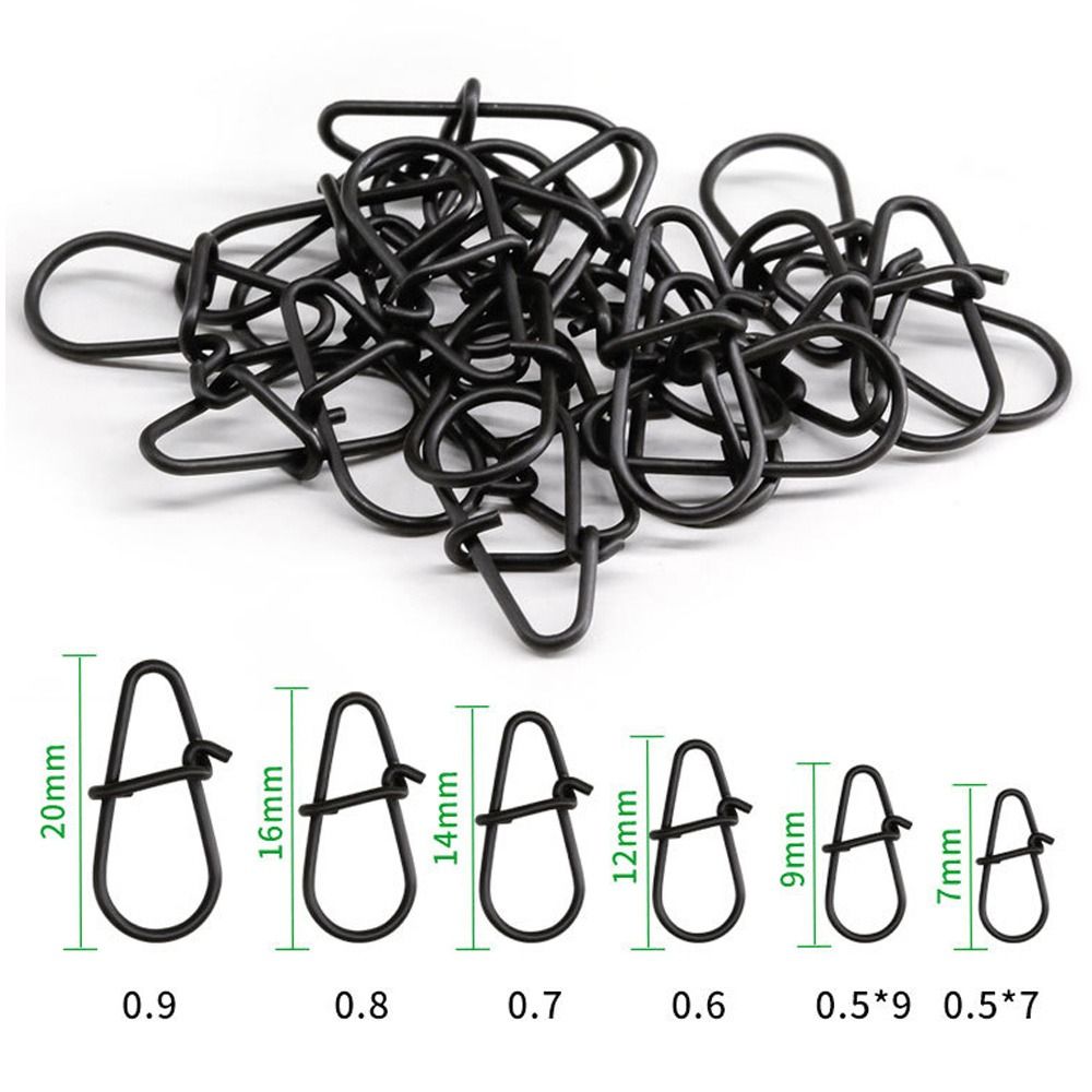 Fishing Equipment Hook - 100 Teile/los Matte schwarz Snap Angeln