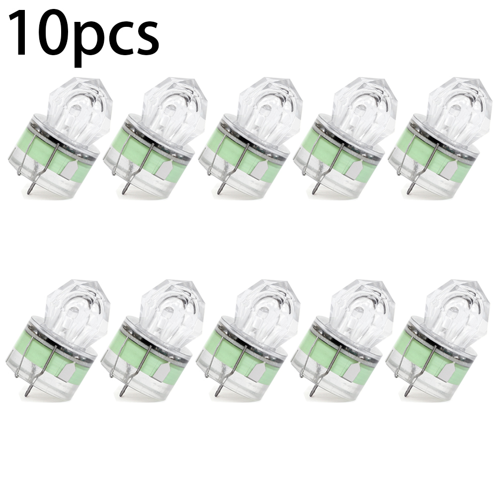 Fishing Equipment In English - 10 Stück/Packung LED Tiefsee-Köderlichter, Nachtangeln Anlocklichter,
