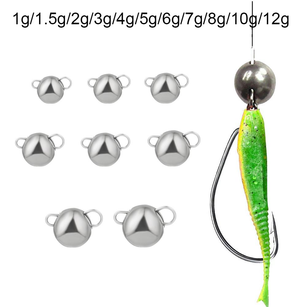Fishing Equipment Hook - 1pc Matte Schwarz Wolfram Platinen 1g-12g