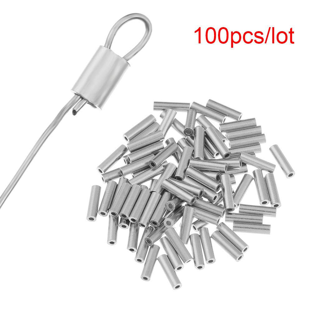 Fishing Equipment On Sale - 100PCs/Lot 0,8mm/1,0mm/1,2mm/1,4mm/1,6mm/1,8mm Runde Echt Aluminium Rohr