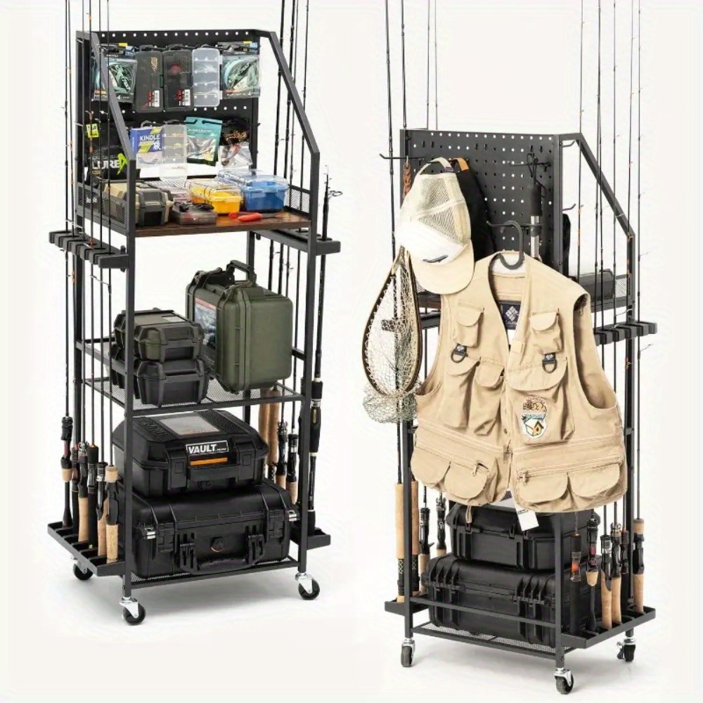 Fishing Equipment Carp - Angelrutenhalter für die Garage, Angelrutenhalter für
