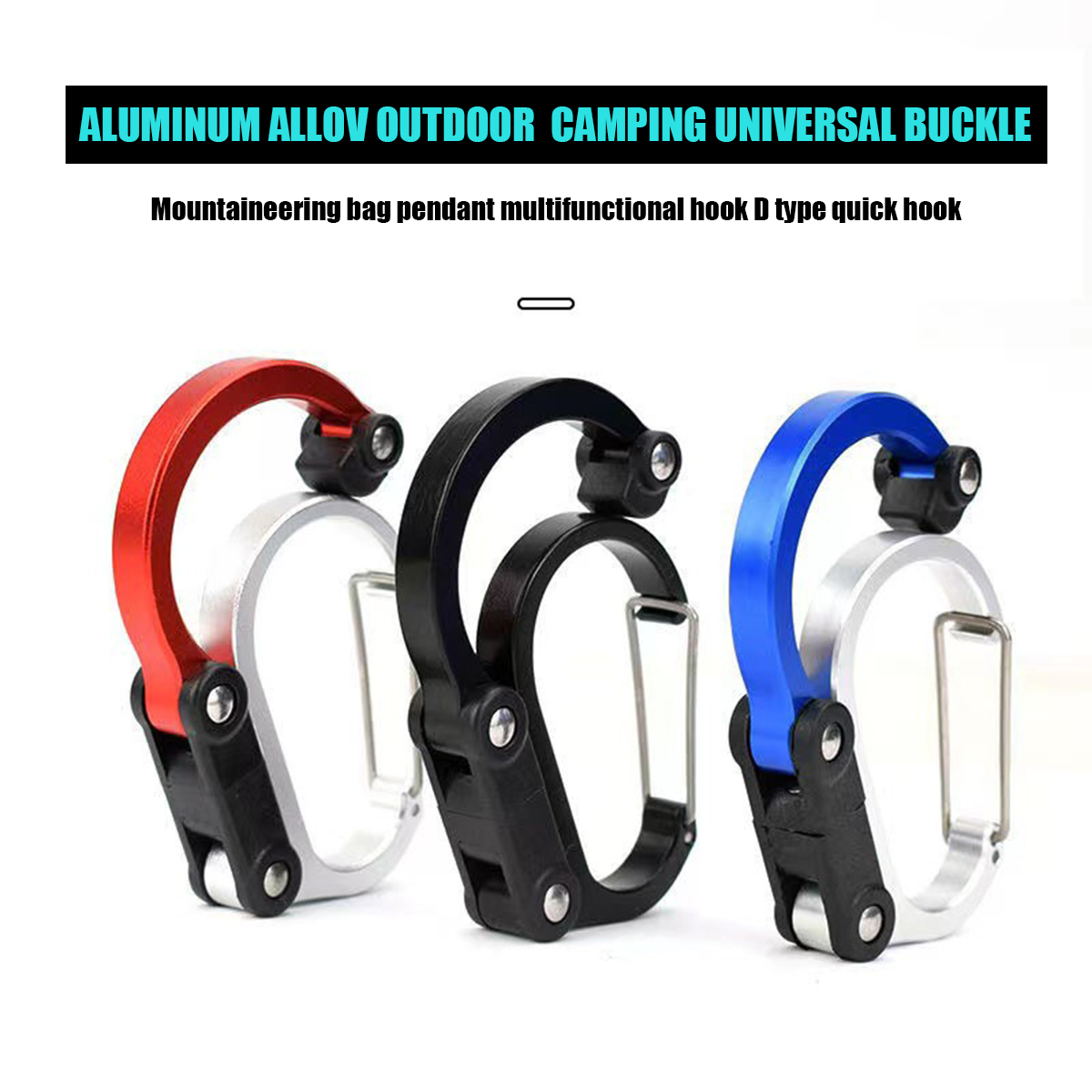 Fishing Equipment Carp - D-Typ Haken-Karabiner mit Drehverschluss, Nicht-Verriegelnde Starke