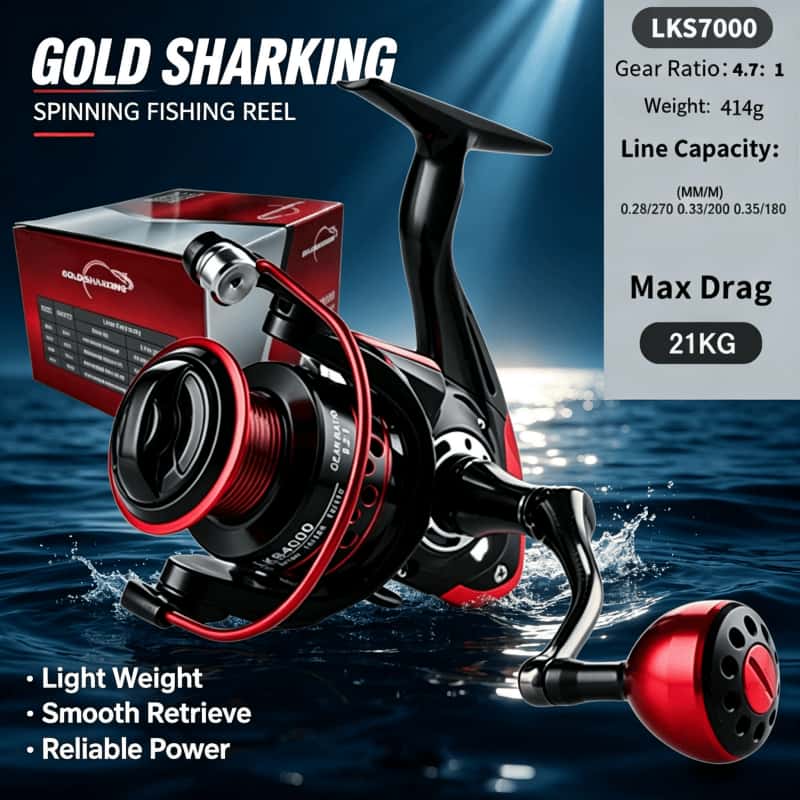 GOLD SHARKING-Spinnrolle, ultr – Abu Garcia Reel Max Bewertung und Preis