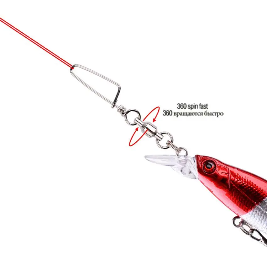 50 Stück Angel-Kugellager-Wirb – Fishing Equipment Hook Bewertung und Preis